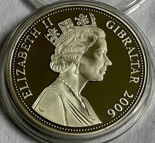 5 OUNCE QE11 2006 SILVER PROOF QUEEN ELIZABETH 80th BIRTHDAY COIN + DIAMOND