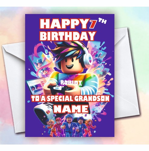 Roblox birthday card - roblox,