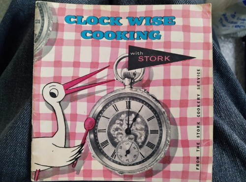Vintage recipe stork cookery - stork,