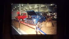 9419 35MM SLIDE Photo BLUE 56 CHEVY PICKUP 57 CHEVY PICKUP CLASSIC TRUCKS