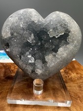 Crystal heart celestite - heart,