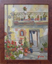 Original oil painting. Barga