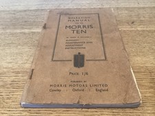 Operation Manual ~ MORRIS TEN