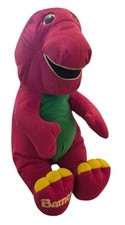 Vintage 1992 Playskool Talking Barney 18” Plush Doll