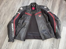 ducati corse leather motorcycle jacket  by Dainese 