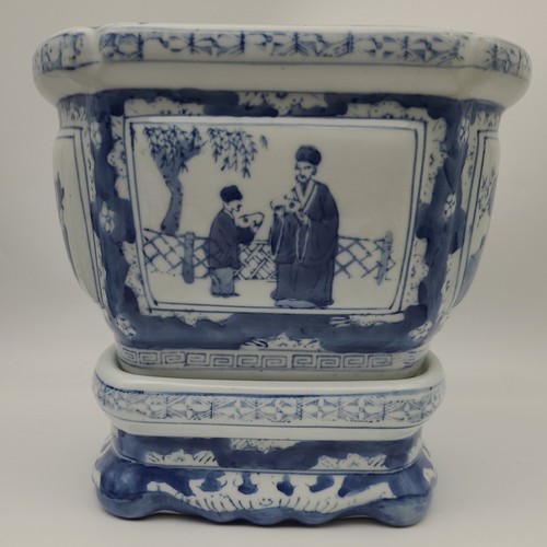 Vintage blue and - white, ceramic