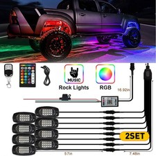 16x RGB LED Under Car Rock