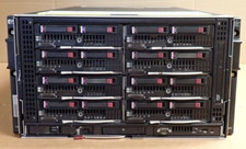 HP BladeSystem BLc3000 8-Slot Chassis +7x BL460c G6 +1x BL460c G7 Blade Servers