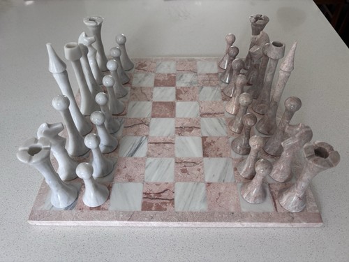 Artistic marble chess set - artistic,