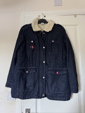 Scamp and Dude Borg Lined Denim Jacket/coat Size 10