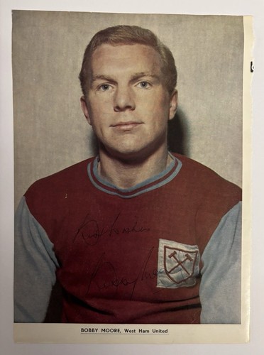 Bobby moore signed west - west, ham