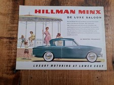 HILLMAN MINX DE LUXE SALOON