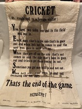Vintage IRISH LINEN CRICKET