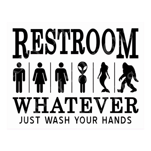 Funny bathroom gender - funny, sign
