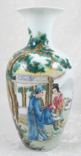 Chinese porcelain vase man - porcelain,