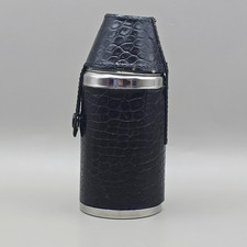 Vintage black leather - leather, hip