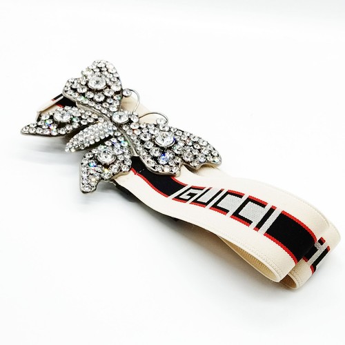 Gucci belt whites cotton metal - gucci,