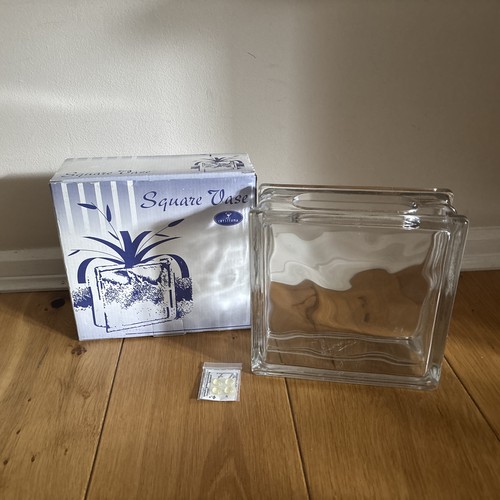 Crysterna square glass - glass, vase
