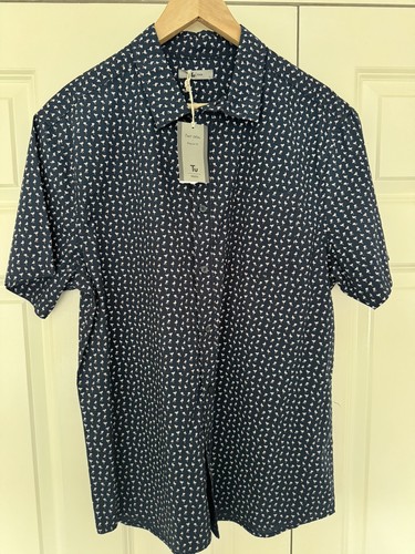 Men navy flamingo - -tu,