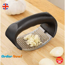 Stainless Steel Garlic Press &