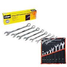 1/8" - 9/16" British Whitworth Imperial Combination Wrench Spanner Sets 8pcs