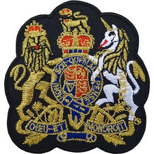 Royal Coat of Arms Embroidered