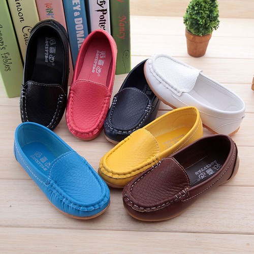 Boys kids leather loafers - boys,