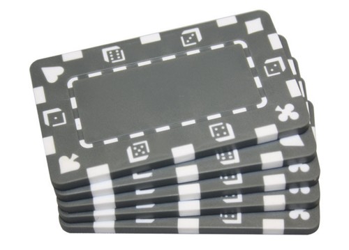 Pcs grey rectangular poker - pcs,