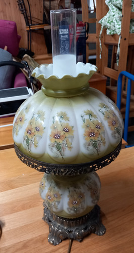 Vintage faux electric oil - vintage,