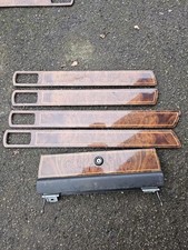 JAGUAR XJ6/XJ40  MATCHED WALNUT WOODEN DOOR CAPPINGS/TRIMS/DAIMLER VDP GLOVE BOX