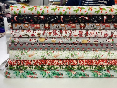 Christmas cotton fabric 140cm - cotton,