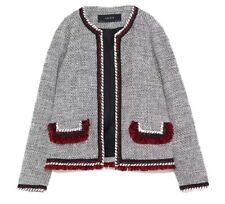 Zara Tweed Boucle Blazer Size S