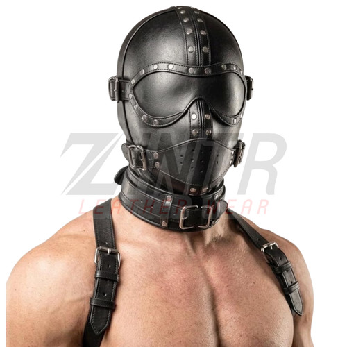 Leather full face - leather, mask