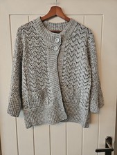 Ladies Grey Cardigan. Ellie