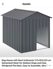 Outdoor Dog Shed Galvanized