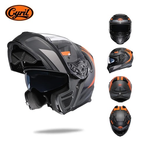 Modular motorcycle helmet with - helmet,