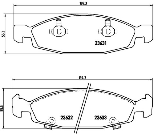 For brembo 005 ham - 37, pads