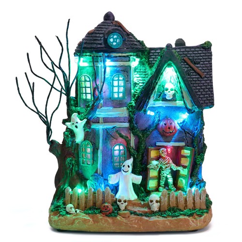 Lighted halloween village - lighted,