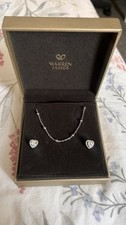 Warren James Silver Earring And Necklace Set Brand New