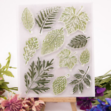 Leaf Rubber Silicone Clear Stamp for Scrapbooking Embossing Card Craft Making