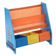 NEW! Childrens Organisation Crayon Bookcase Shelf Storage Rack Sling
