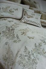 NEXT GOLD BUTTERFLY COTTON SATEEN PRINT double duvet cover only RRP£45 from next