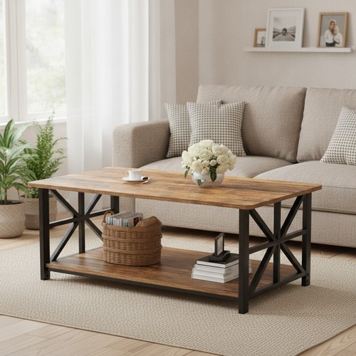 Walnut coffee table - coffee, with