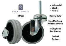 Heavy Duty Rubber 80mm 4x