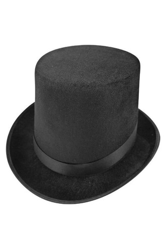 Black top hat hard high - top,