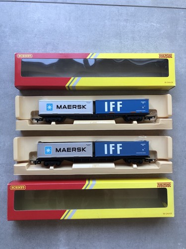 Hornby r6425 container bogie - container,