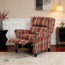 Push Back Linen Recliner