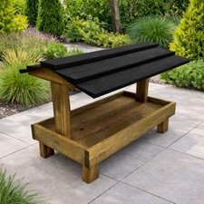 Large Wooden Ground Bird