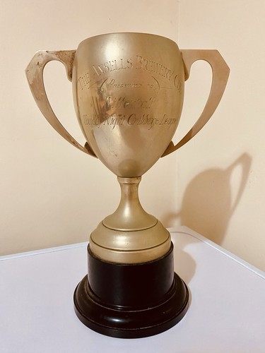 Silver trophy retro - silver,