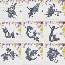 Mermaid Fairies Dragon Metal